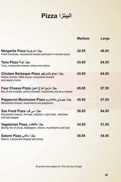 Luigis menu Egypt 1